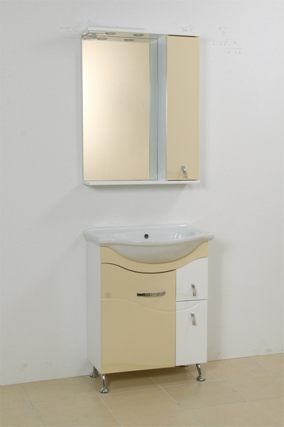 Шкаф настенный с зеркалом цв. МНШ 32-65 (Украина) - фото