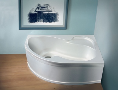 Угловая ассиметричная ванна Ravak Rosa 150x105 R (правая)